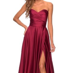 La Femme Wine Ballgown - NEVER WORN